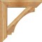 Ekena Millwork Imperial Slat Rough Sawn Bracket w/ Offset Brace, Western Red Cedar, 8"W x 36"D x 36"H BKT0806X36X36IMP06RWR - alternate 2